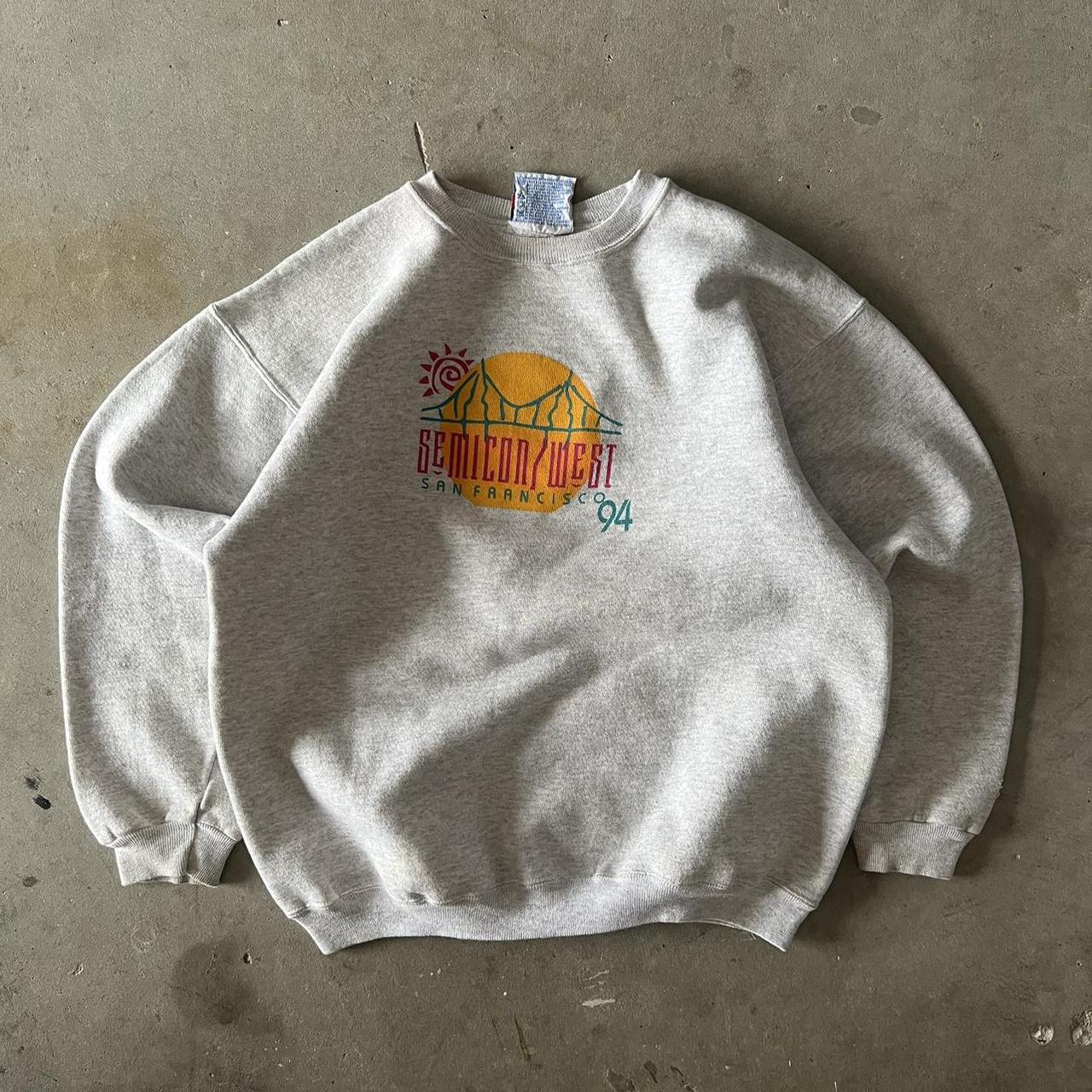 Vintage 1994 San Francisco sweatshirt. Chest: 22... - Depop