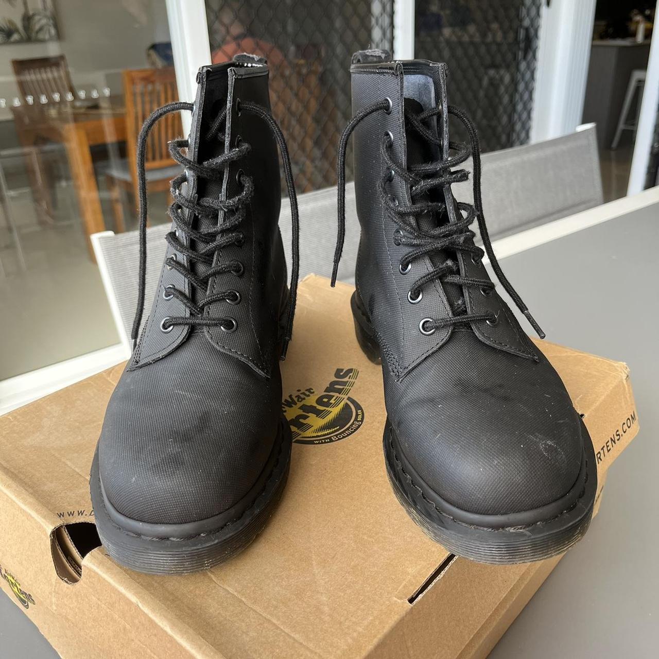 Black Noir Dr. Martens Boots US10 - Depop