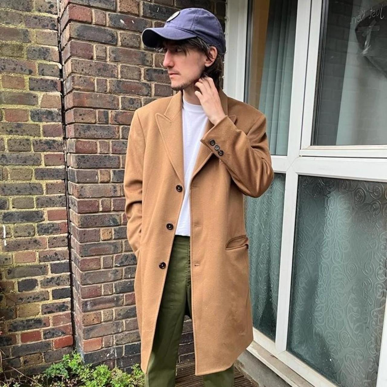 Hackett camel outlet coat