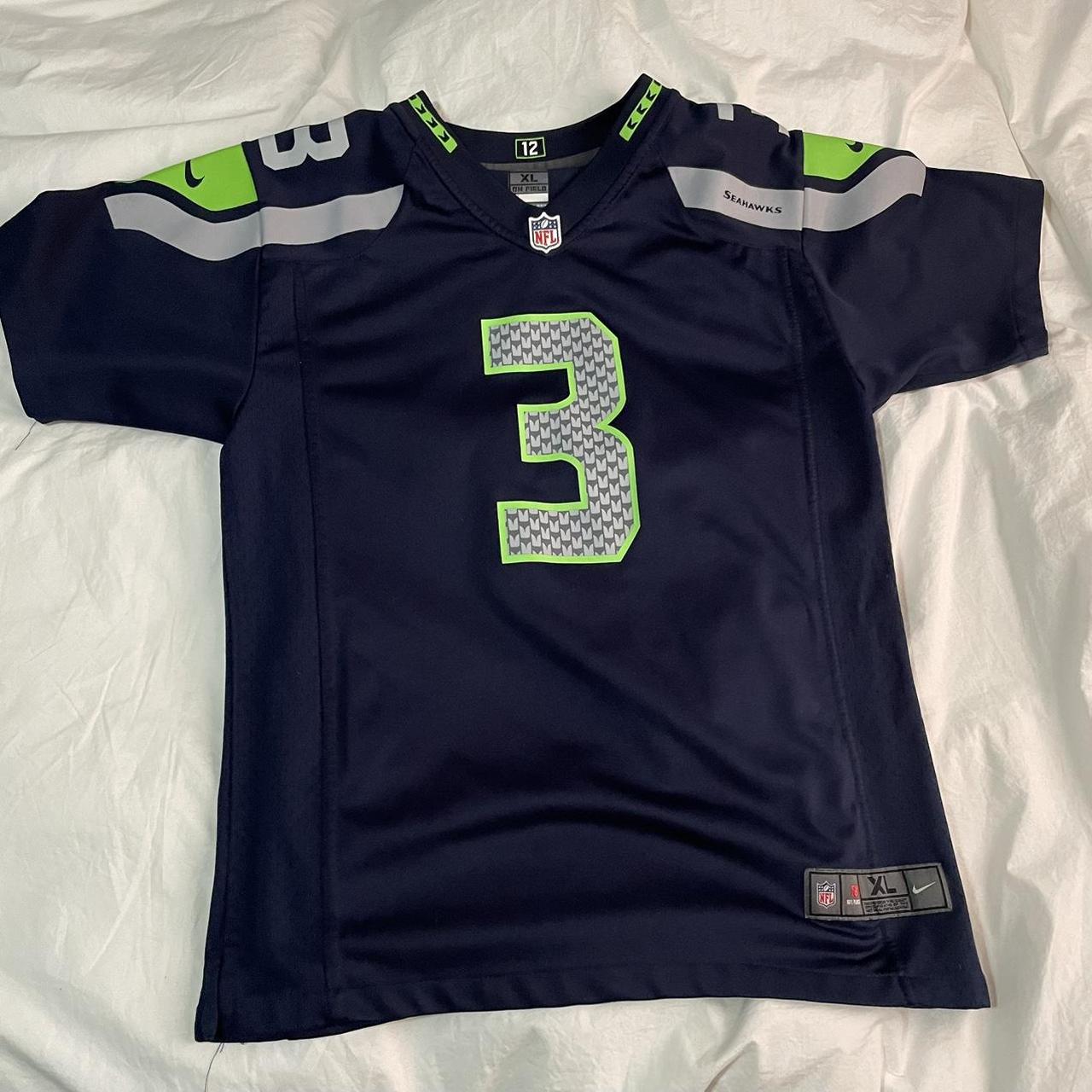 Russell Wilson Wolf Grey Seattle Seahawks jersey. - Depop