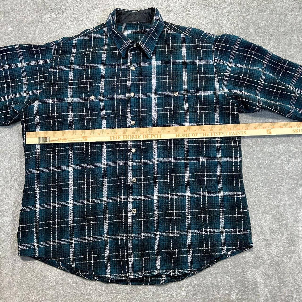 Source Unknown Men's Shirt - Green – Wool Button … - image 4