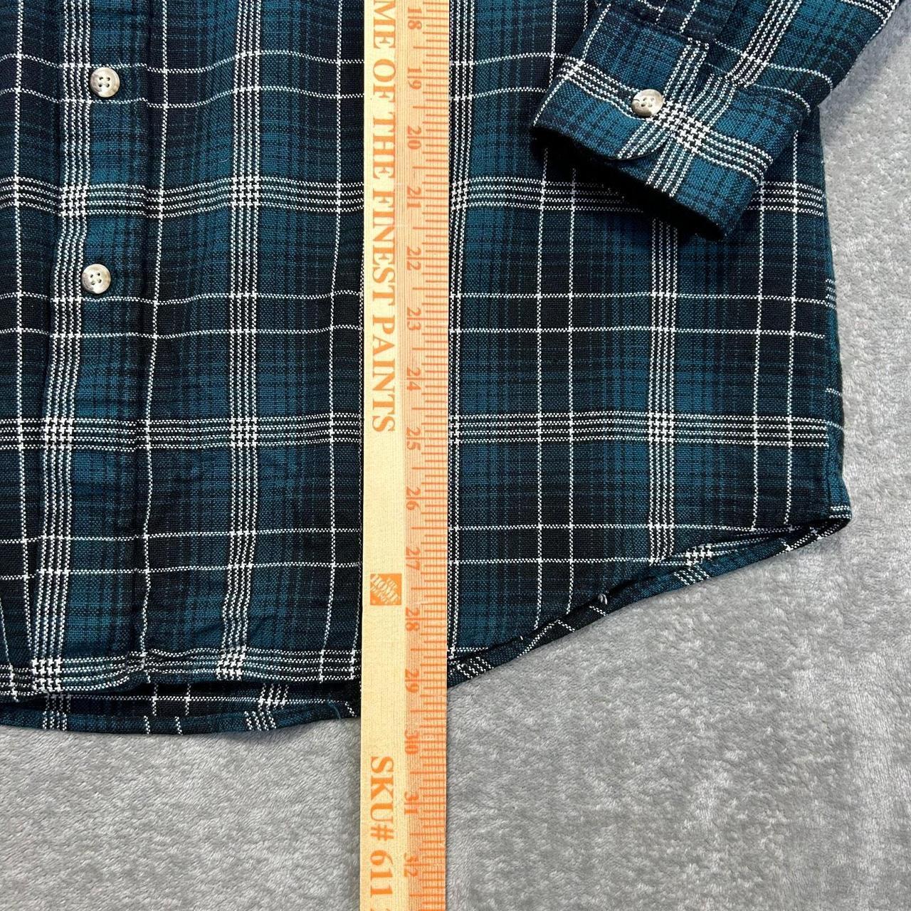 Source Unknown Men's Shirt - Green – Wool Button … - image 3