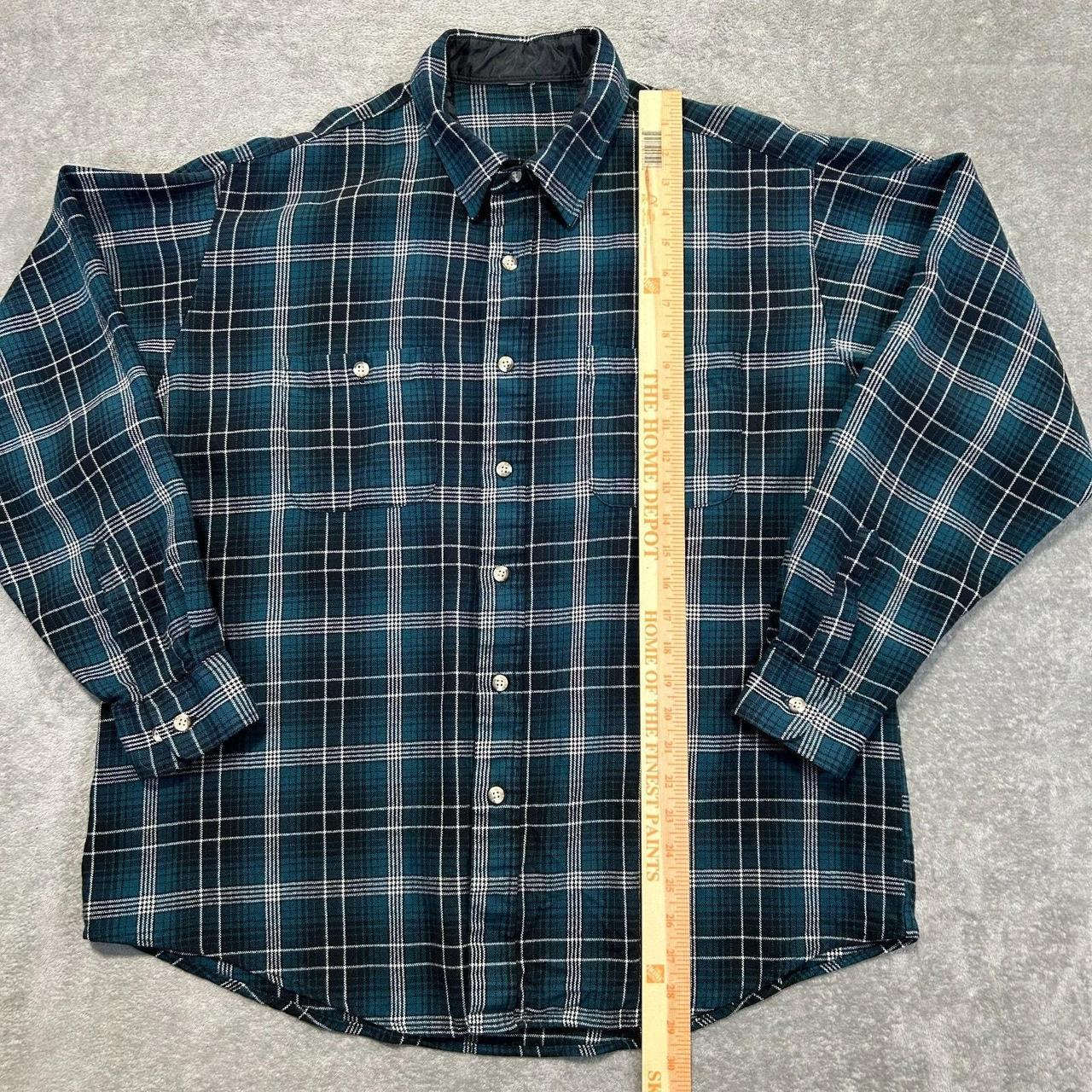 Source Unknown Men's Shirt - Green – Wool Button … - image 2