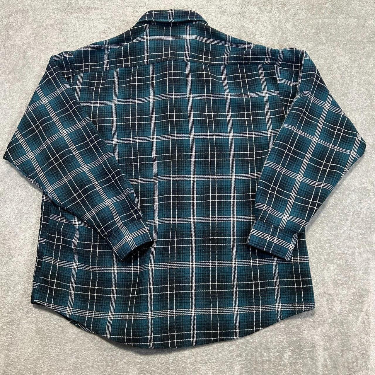 Source Unknown Men's Shirt - Green – Wool Button … - image 8