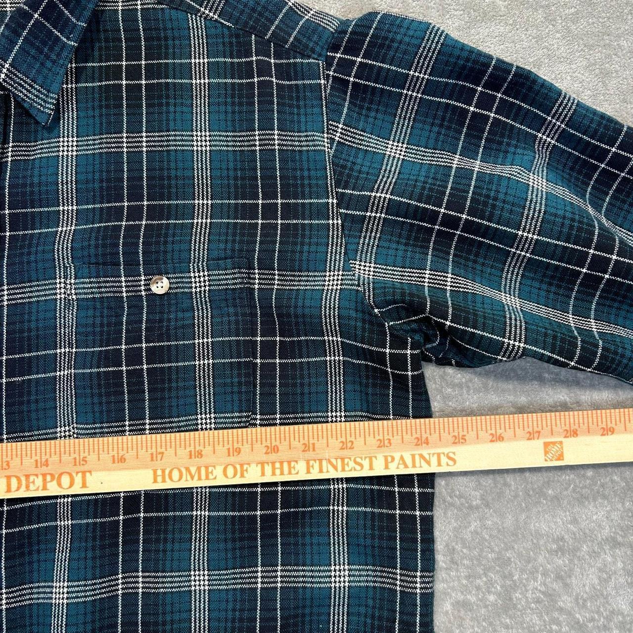 Source Unknown Men's Shirt - Green – Wool Button … - image 5