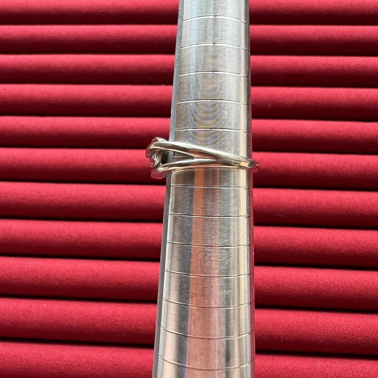 Women's Ring - Silver/Gold – 10K Solid White Gold… - image 6