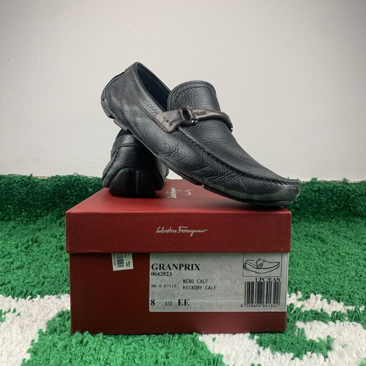 Salvatore ferragamo nero clearance calf