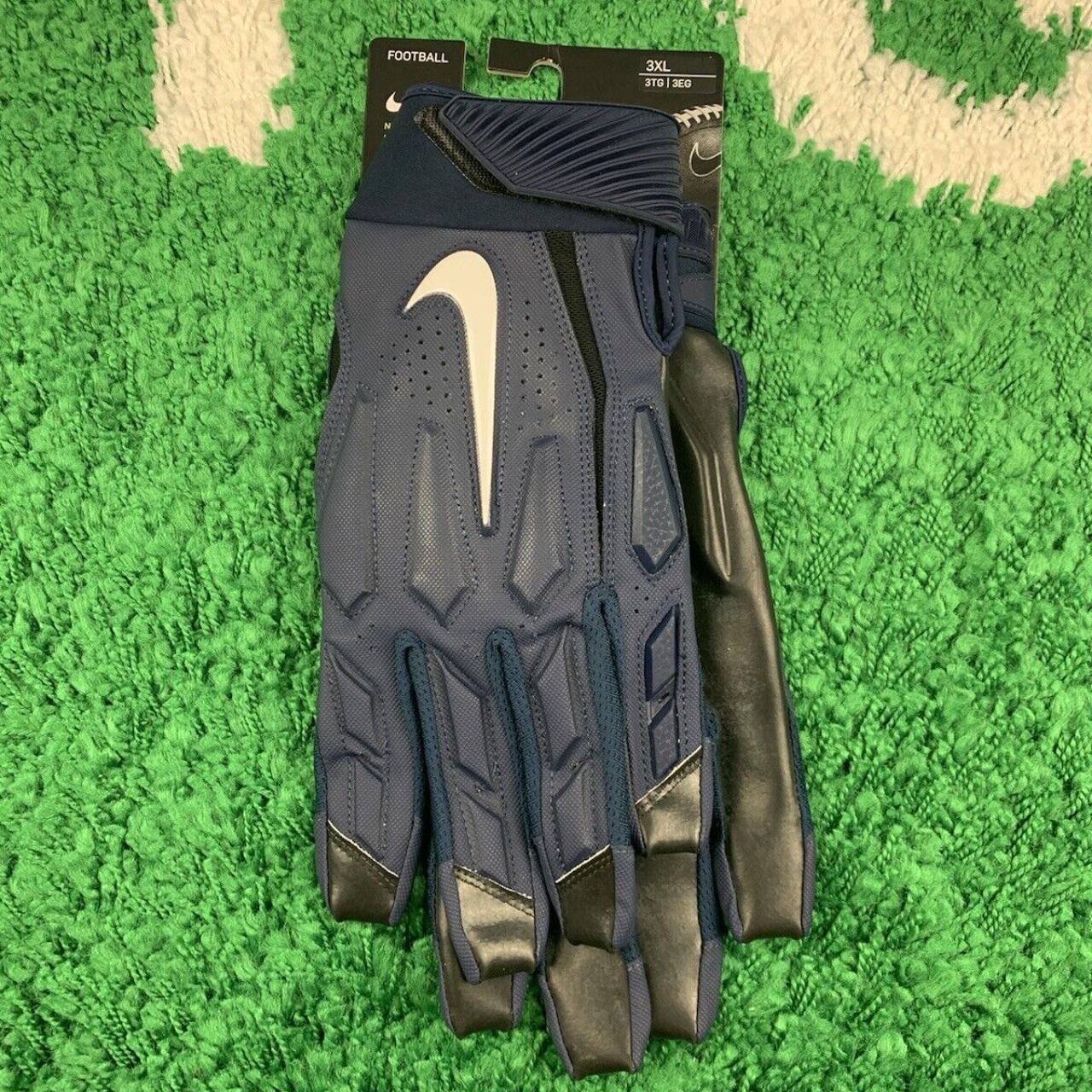 Nike D-Tack hot 6.0 Football Gloves CK2926-494 Navy Blue Size 2XL New