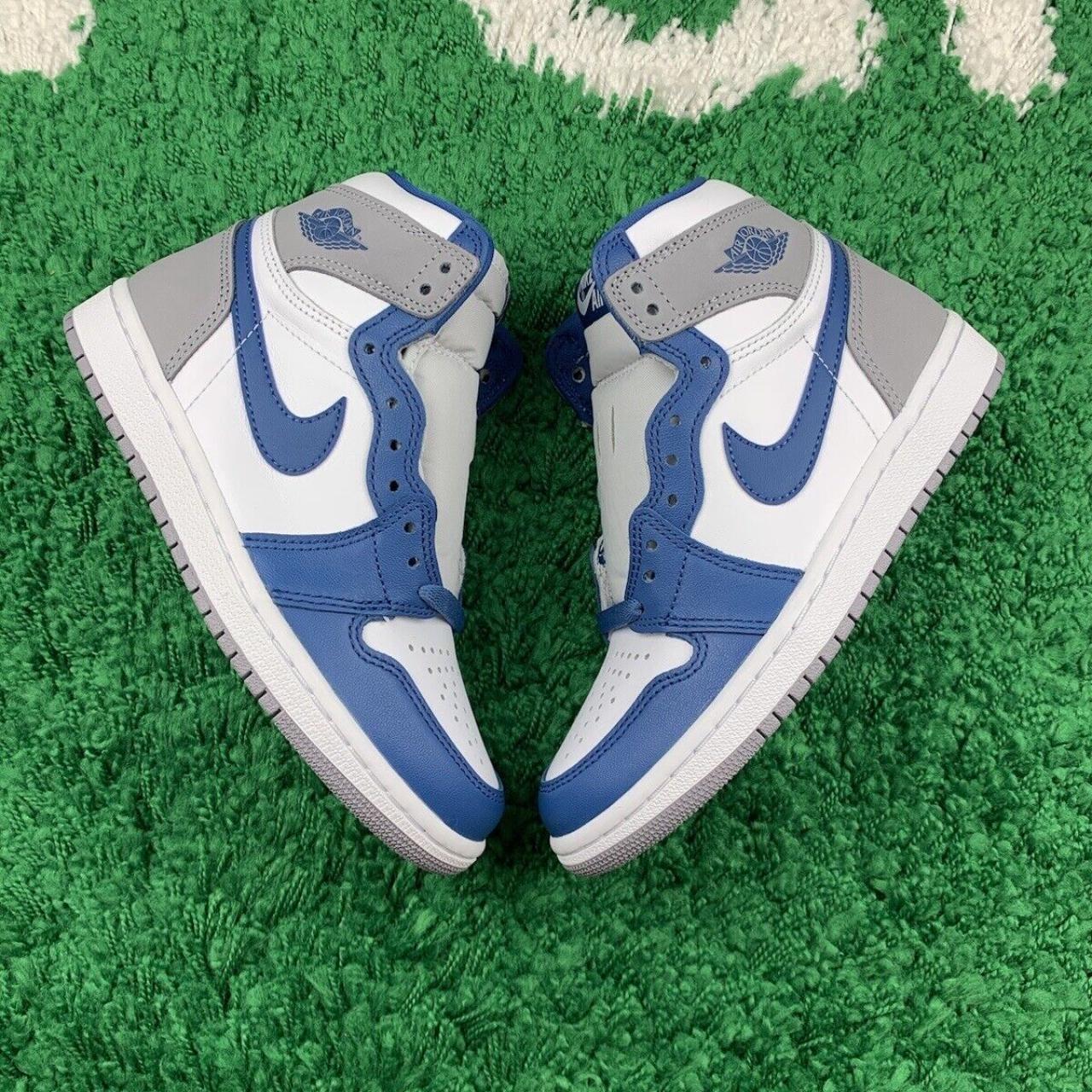 Air Jordan 1 Retro High OG True Blue in a Men s size. Depop