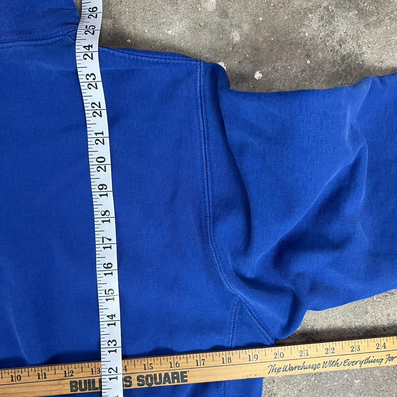 Men's Blue and White Hoodie | Depop