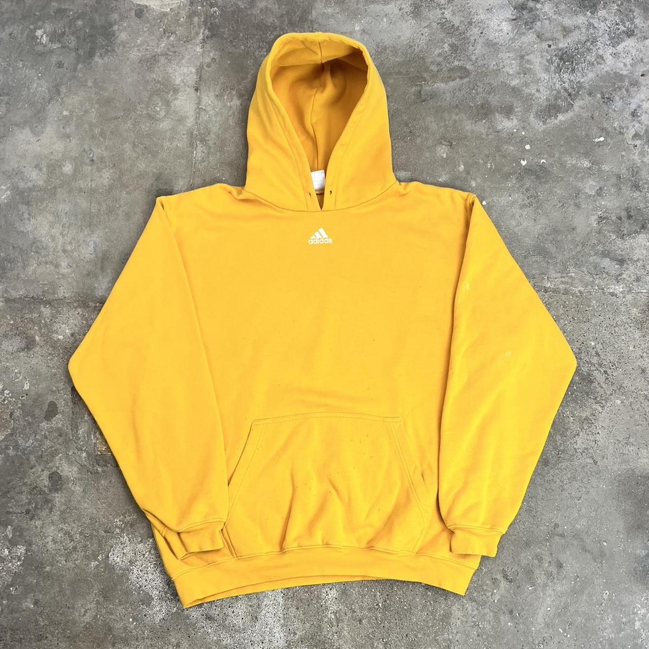 Men's Yellow and White Hoodie | Depop