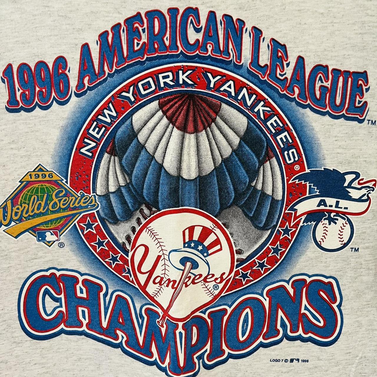 Vintage 90s New York Yankees t-shirt purple Nutmeg - Depop