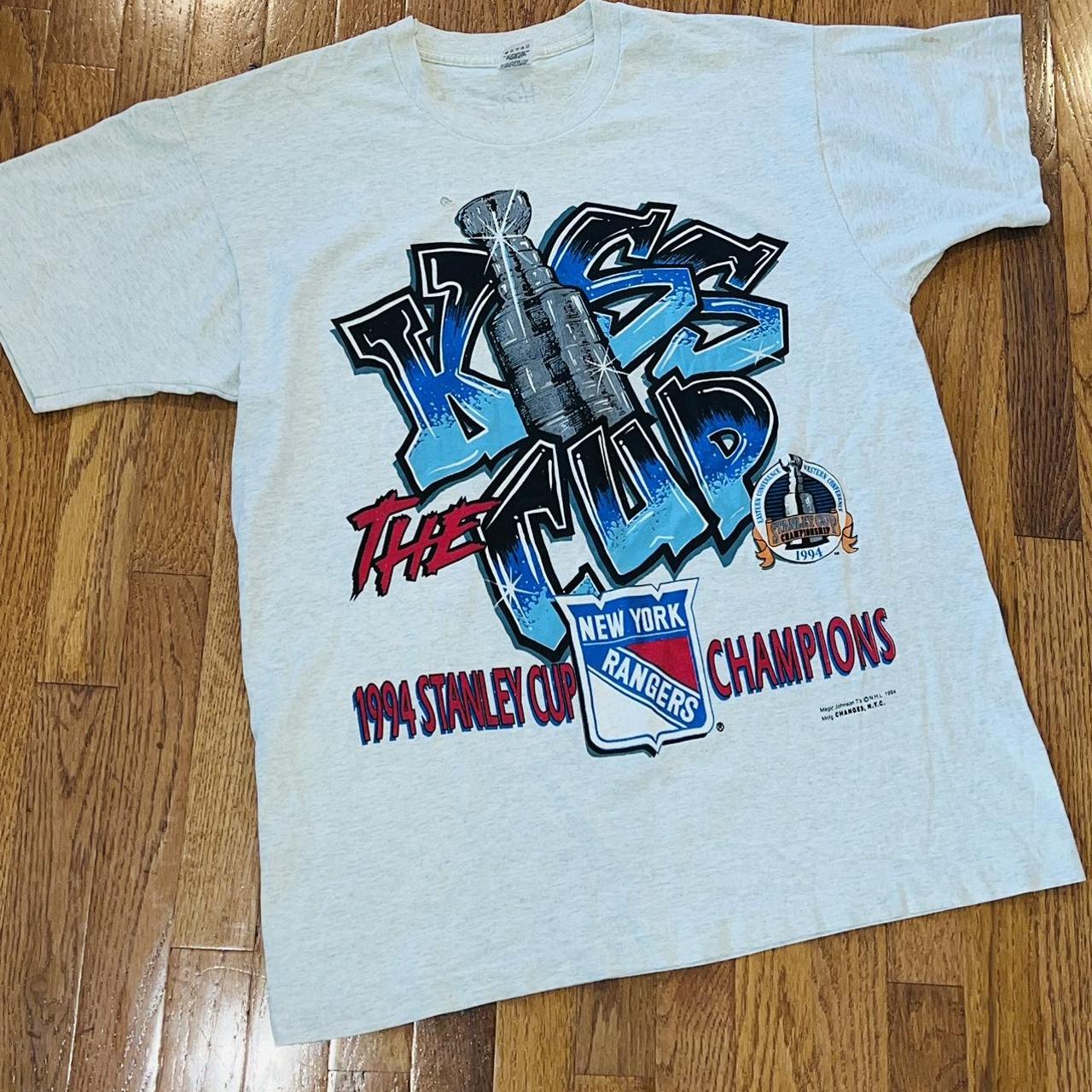 Vintage 90s New York Rangers 1994 NHL Stanley Cup T-shirt Mens XL 