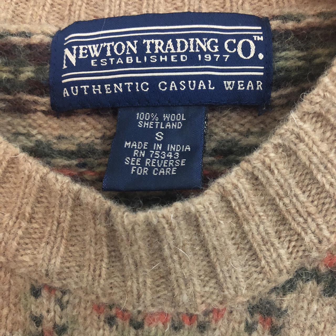 Newton Trading Company destroyed Fair Isle wool... - Depop