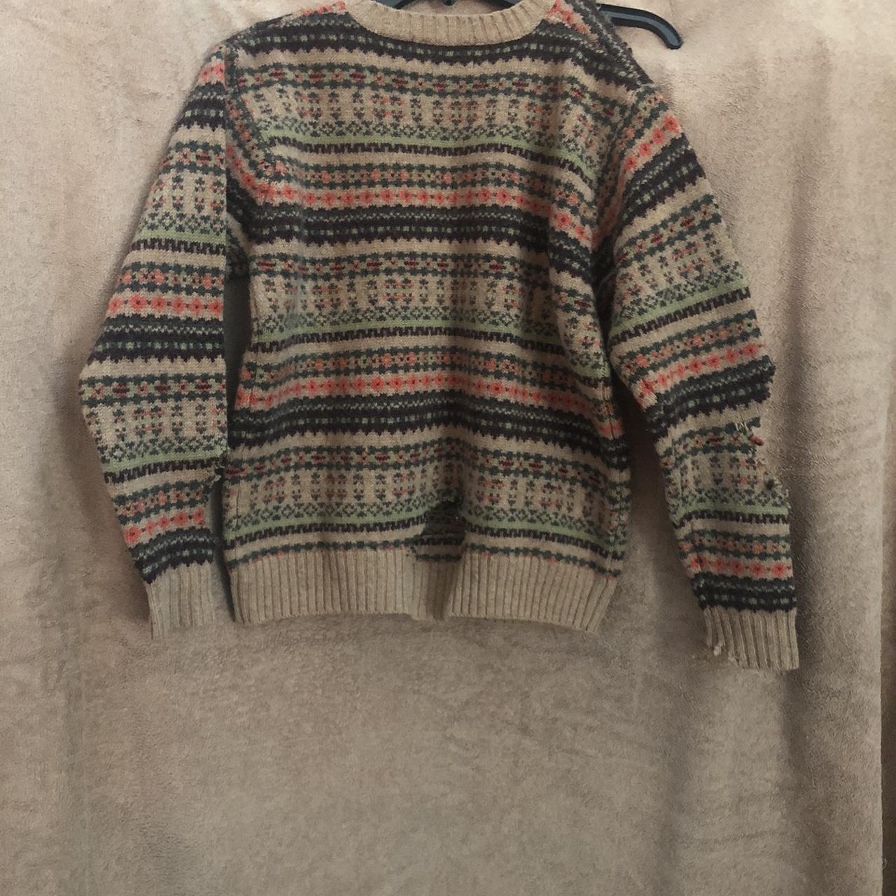 Newton Trading Company destroyed Fair Isle wool... - Depop