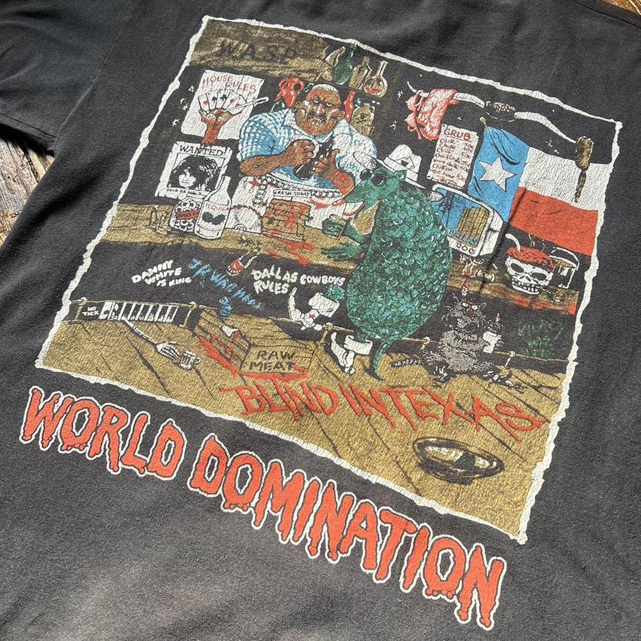 W.A.S.P Vintage Tシャツ　blind　texas T Vintage 80s WASP Shirt XL The Last Command Blind In Texas