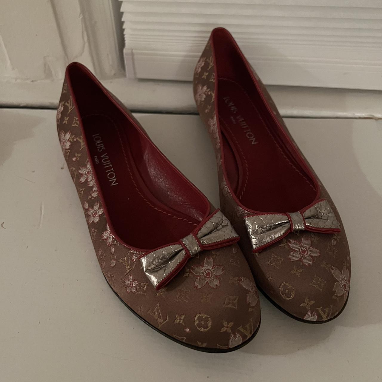 Red Louis Vuitton heels - Depop