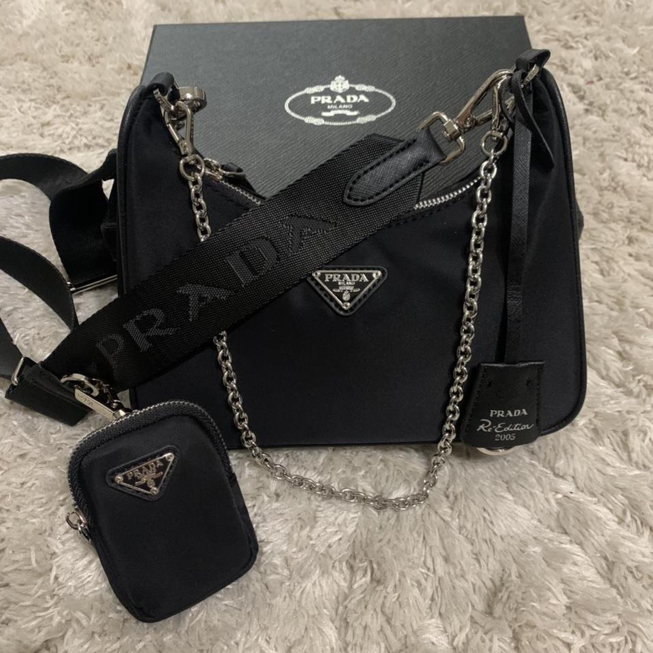 Prada bag Nylon re-edition 2005 can be worn as a... - Depop