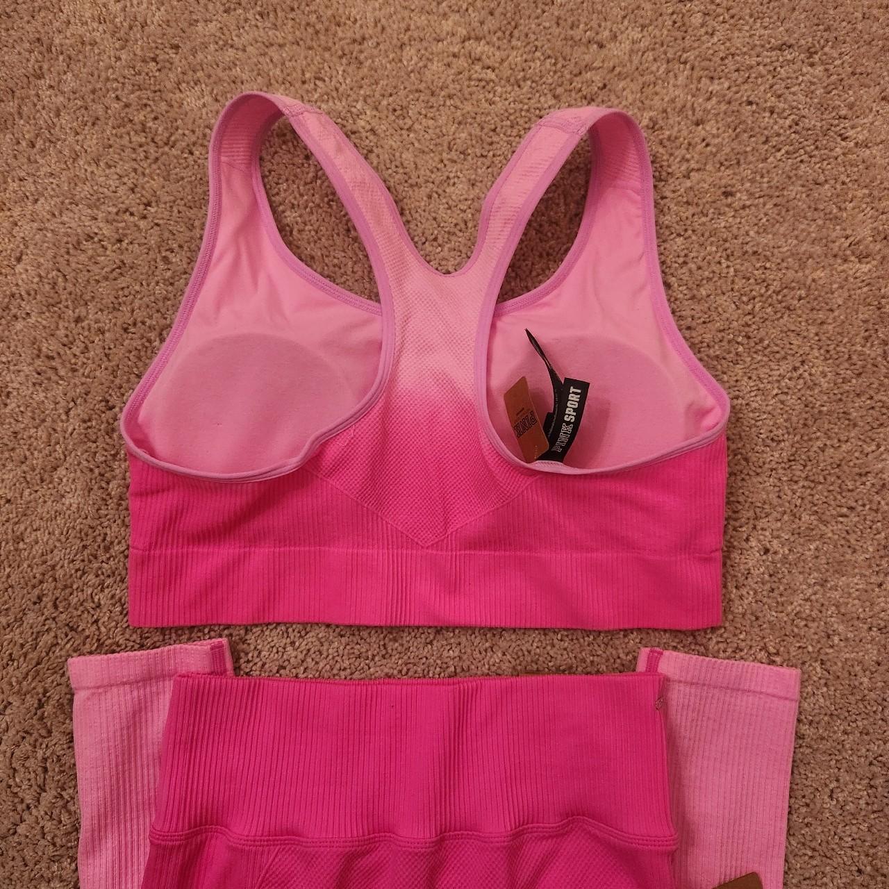 Pink Victoria's Secret Seamless High Waist Workout - Depop