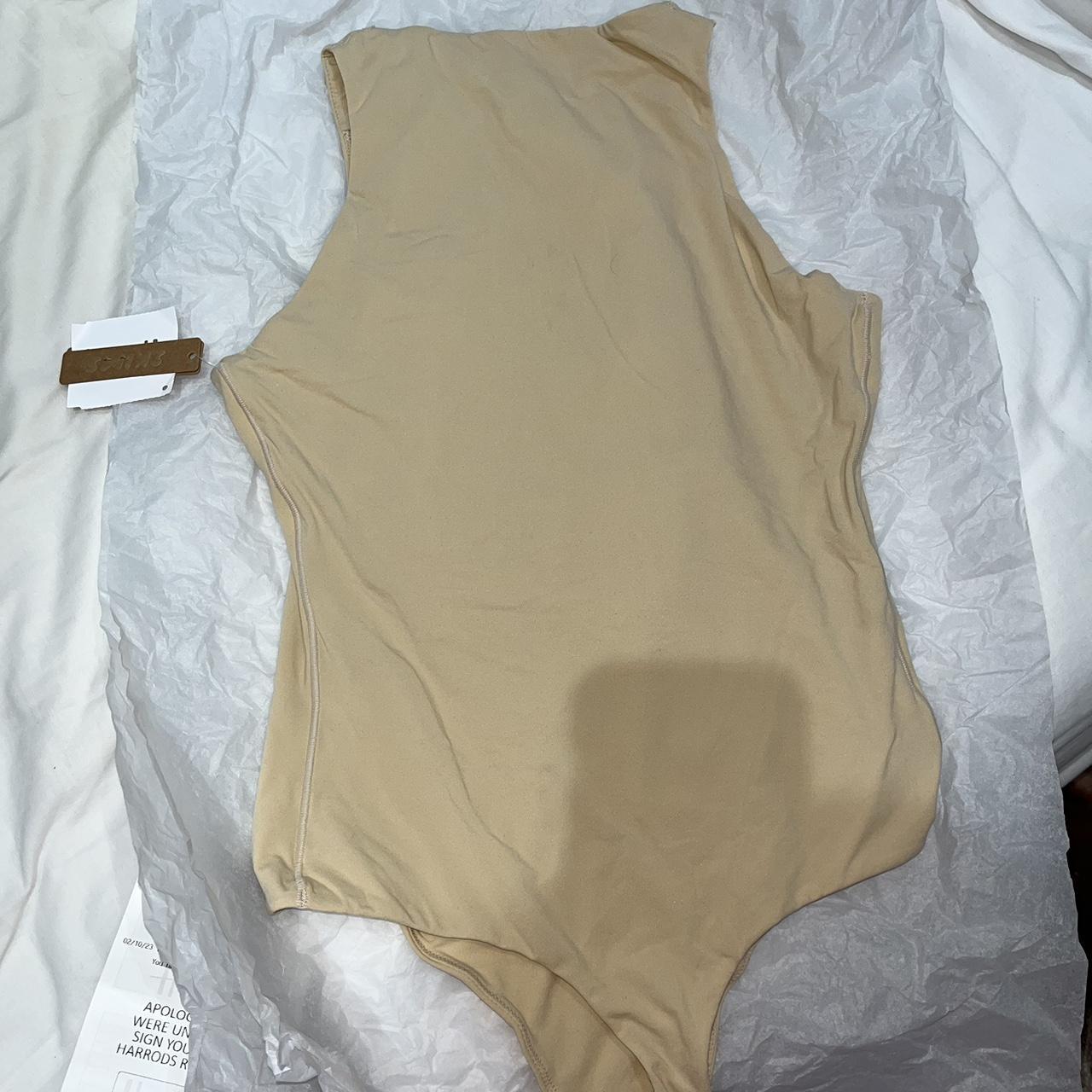 💕 Skims nude bodysuit in colour sand, size M. Brand... - Depop