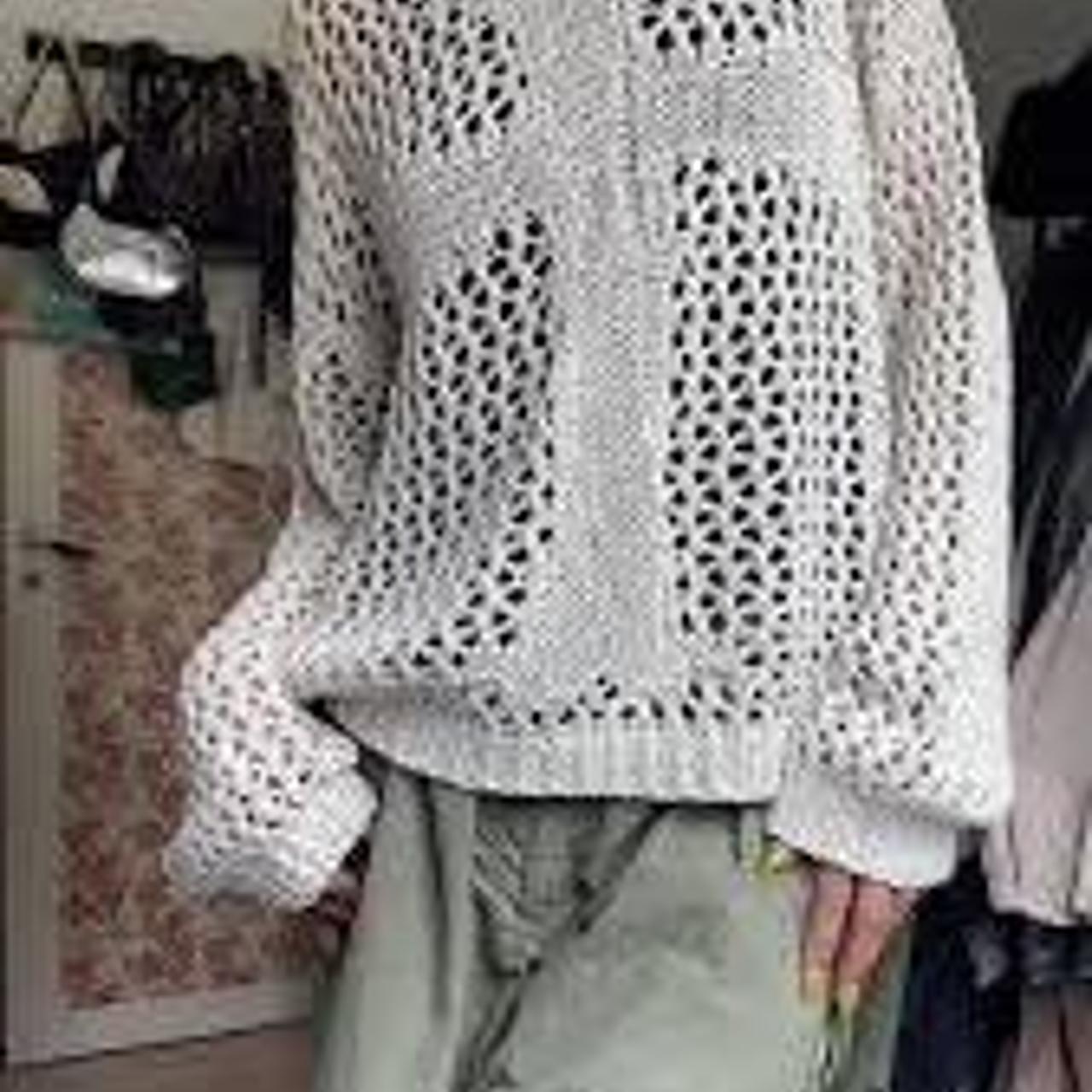 Racer worldwide Cross knit jumper Size small Great... Depop