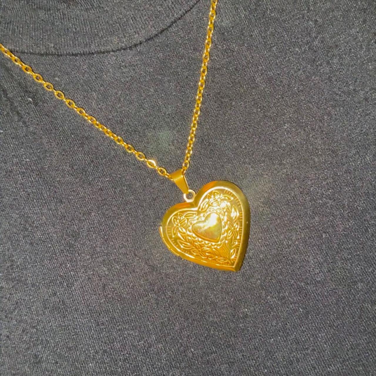 Summertime Sadness heart locket necklace Gold plated... - Depop
