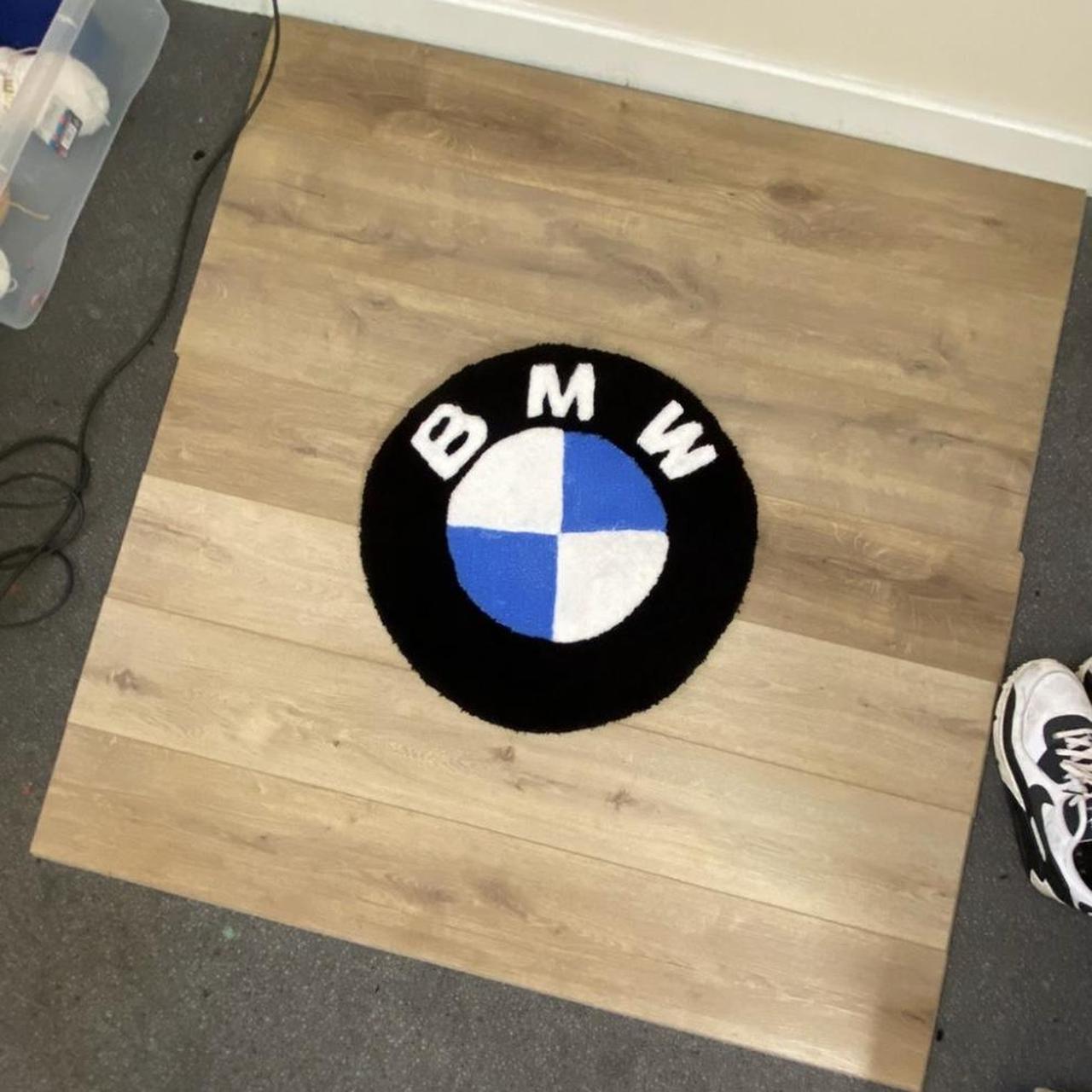 🎲 CUSTOM BMW LOGO RUG • Custom Made Tufted Rug... Depop
