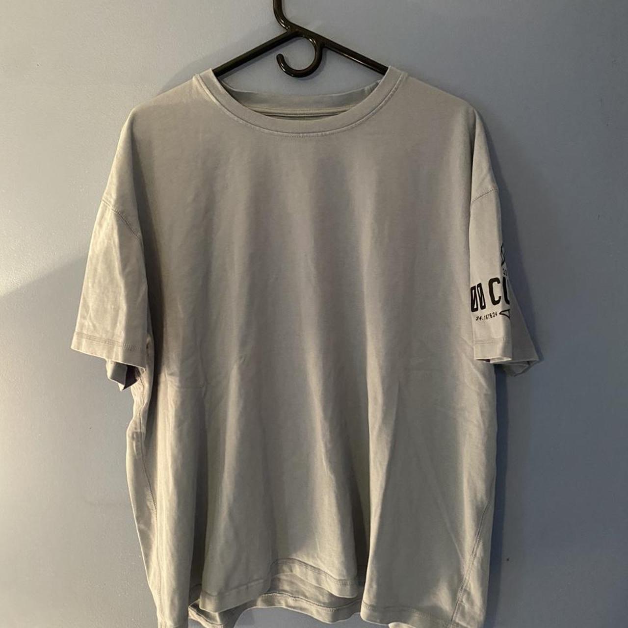 Rawgear oversized t shirt light gray / blue size is... - Depop