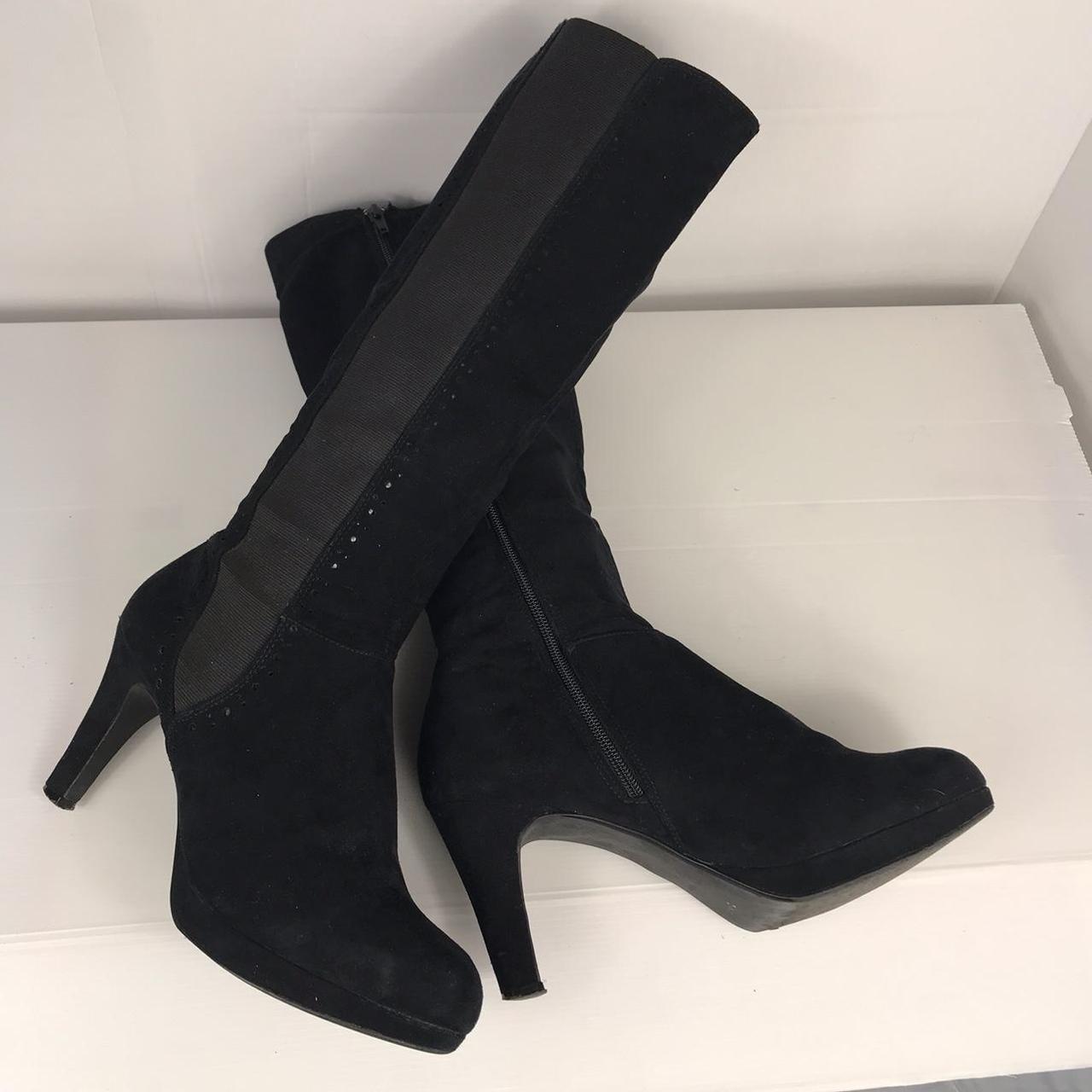 Debenhams black suede boots hotsell