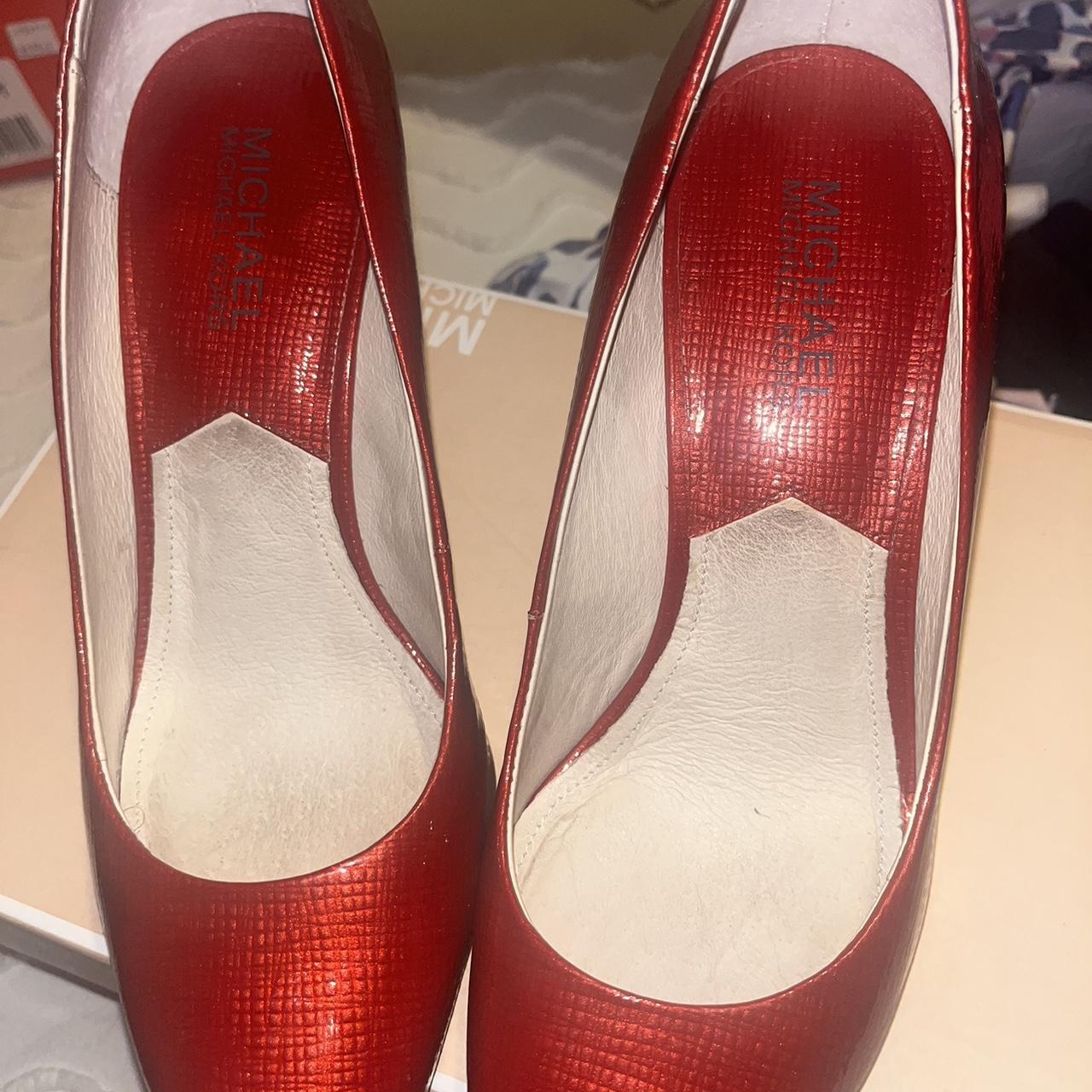michael kors red boots