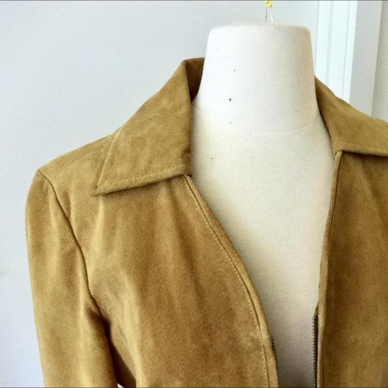 AMI Vintage Suede Mustard ZipUp Jacket Size... Depop
