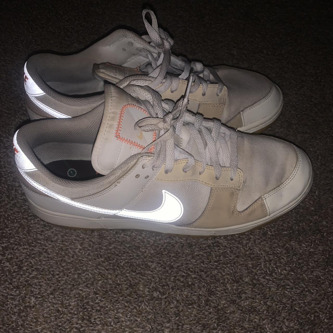 Nike Sandlot Dunks. White and tan. Still in great... Depop