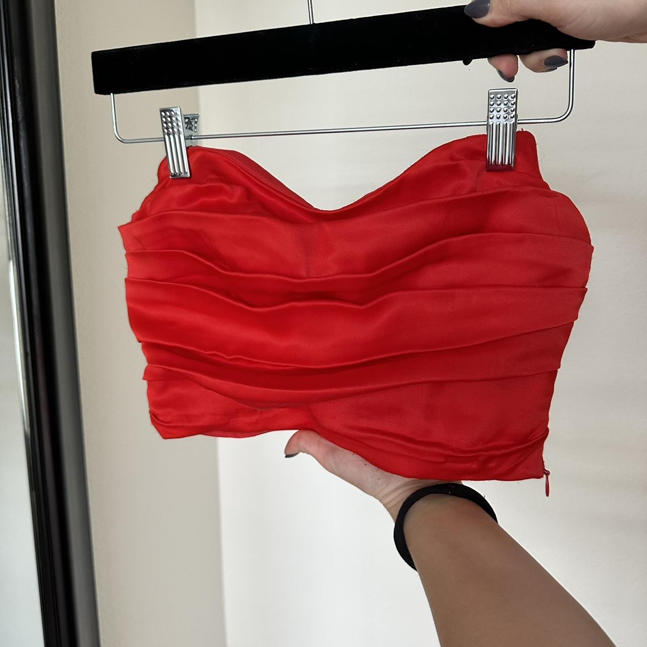 zara-women-s-red-crop-top-depop