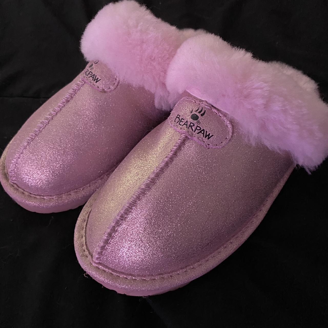 Pink discount bearpaw slippers