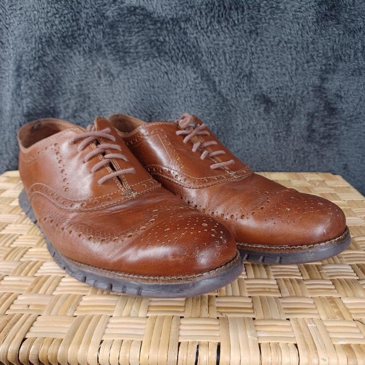 Men's zerøgrand wingtip store oxford british tan java