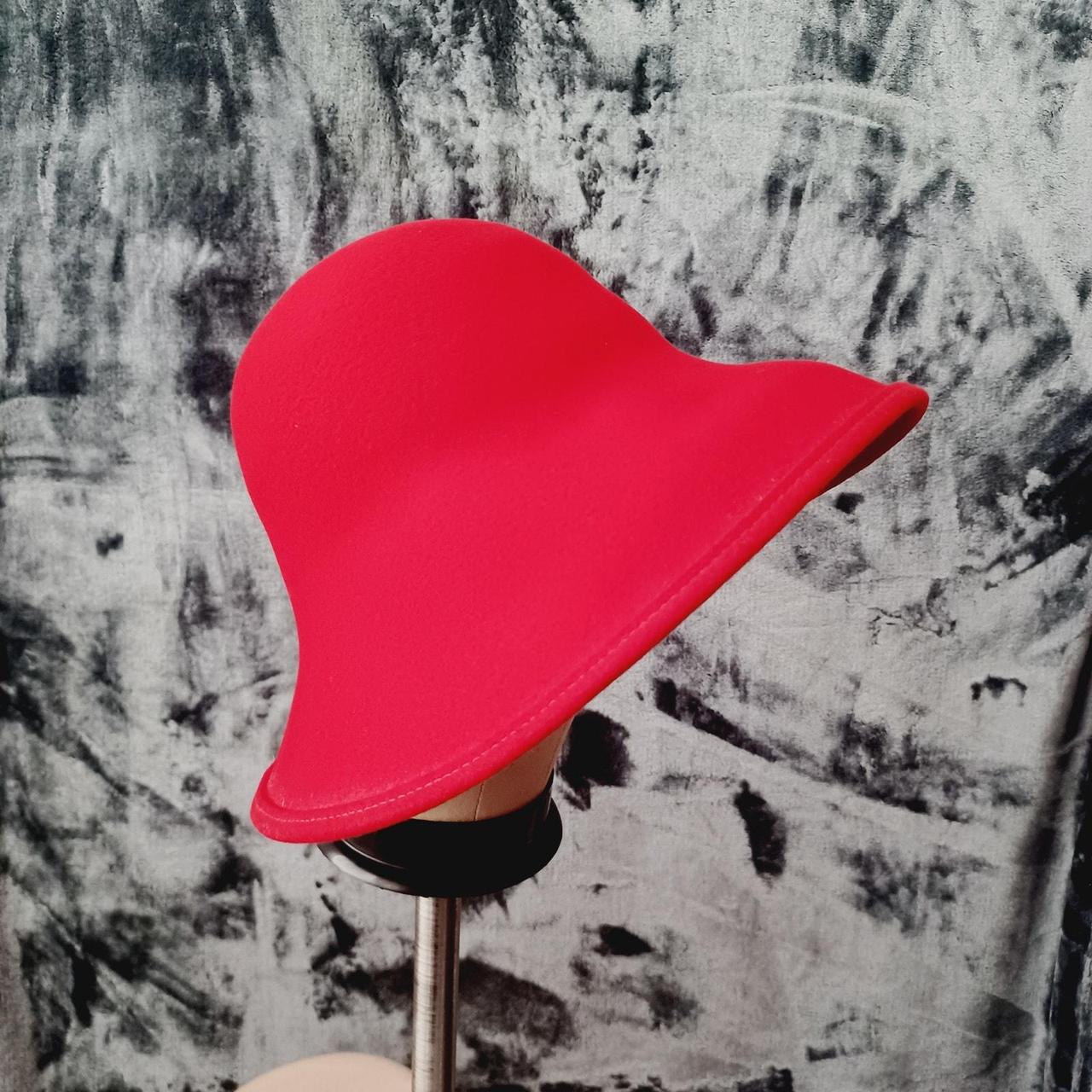 Scala Women's Hat - Red – Scala Red Wool Felted H… - image 2