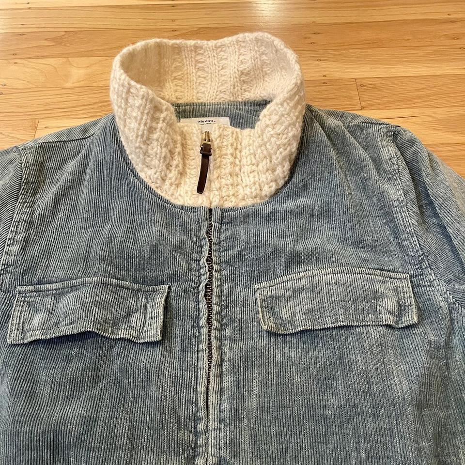 Visvim REDWOOD KNIT Collar Jacket KANO Cotton Size 1... - Depop