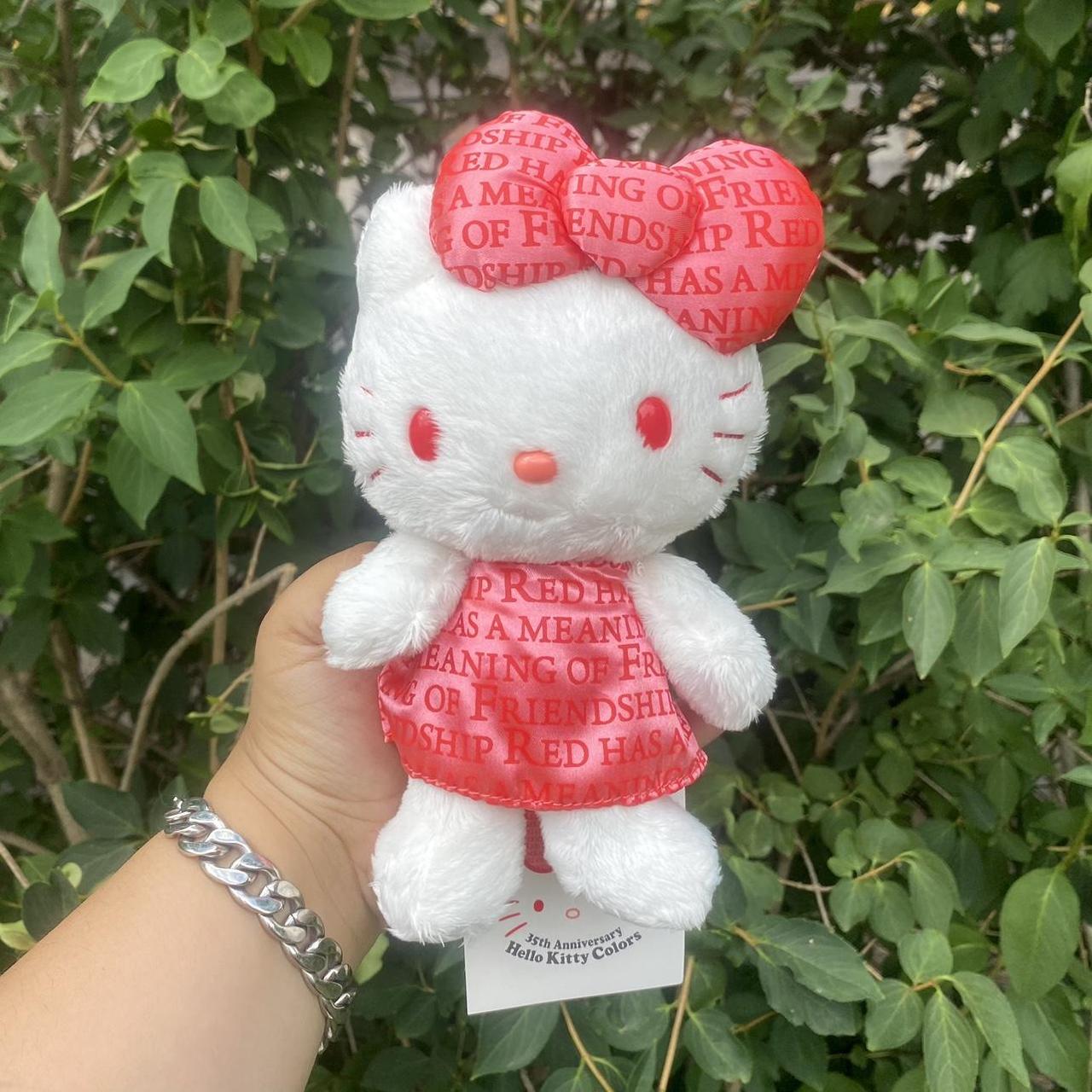 Online Hello Kitty Plush 2009 35th Anniversary Pink White 6