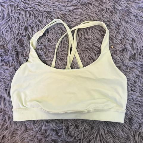 Lululemon v neck sports bra with racerback - Depop