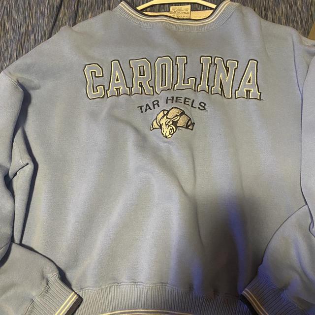 UNC North Carolina spell out arc logo crewneck - Depop