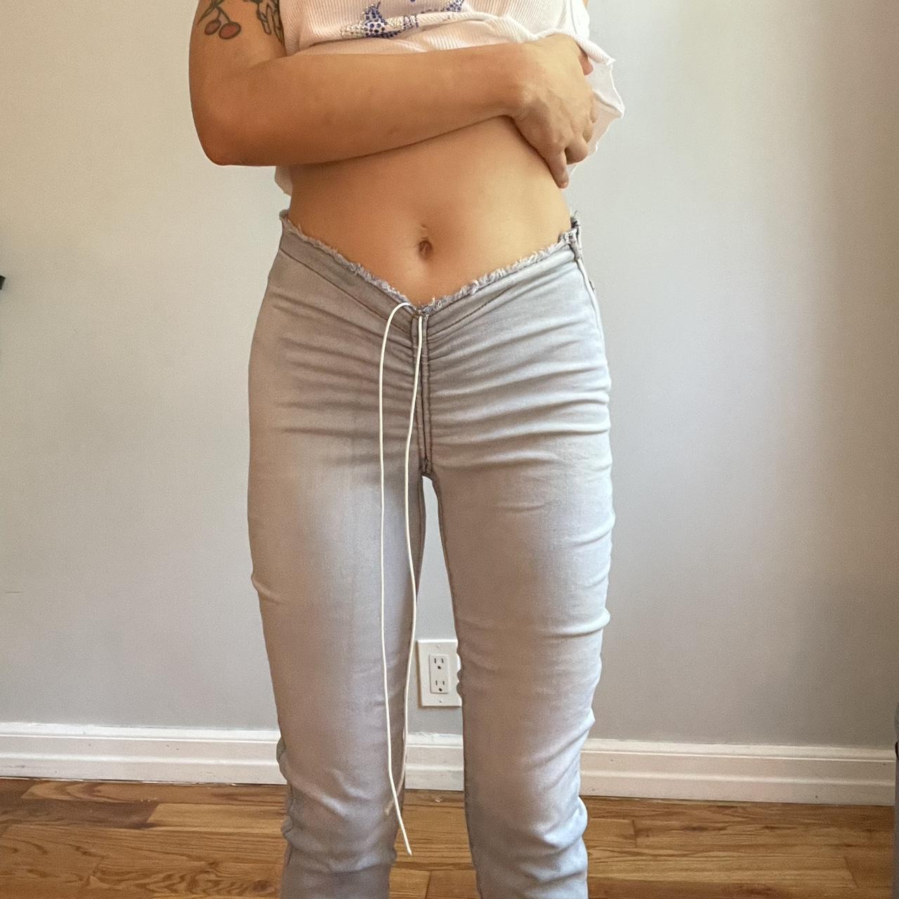 I AM GIA capri in stretchy denim fabric! Side | Depop