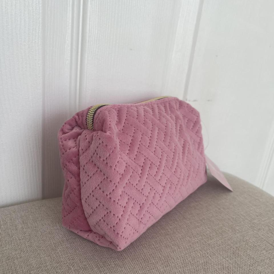 Pink Terry Cloth Makeup Bag