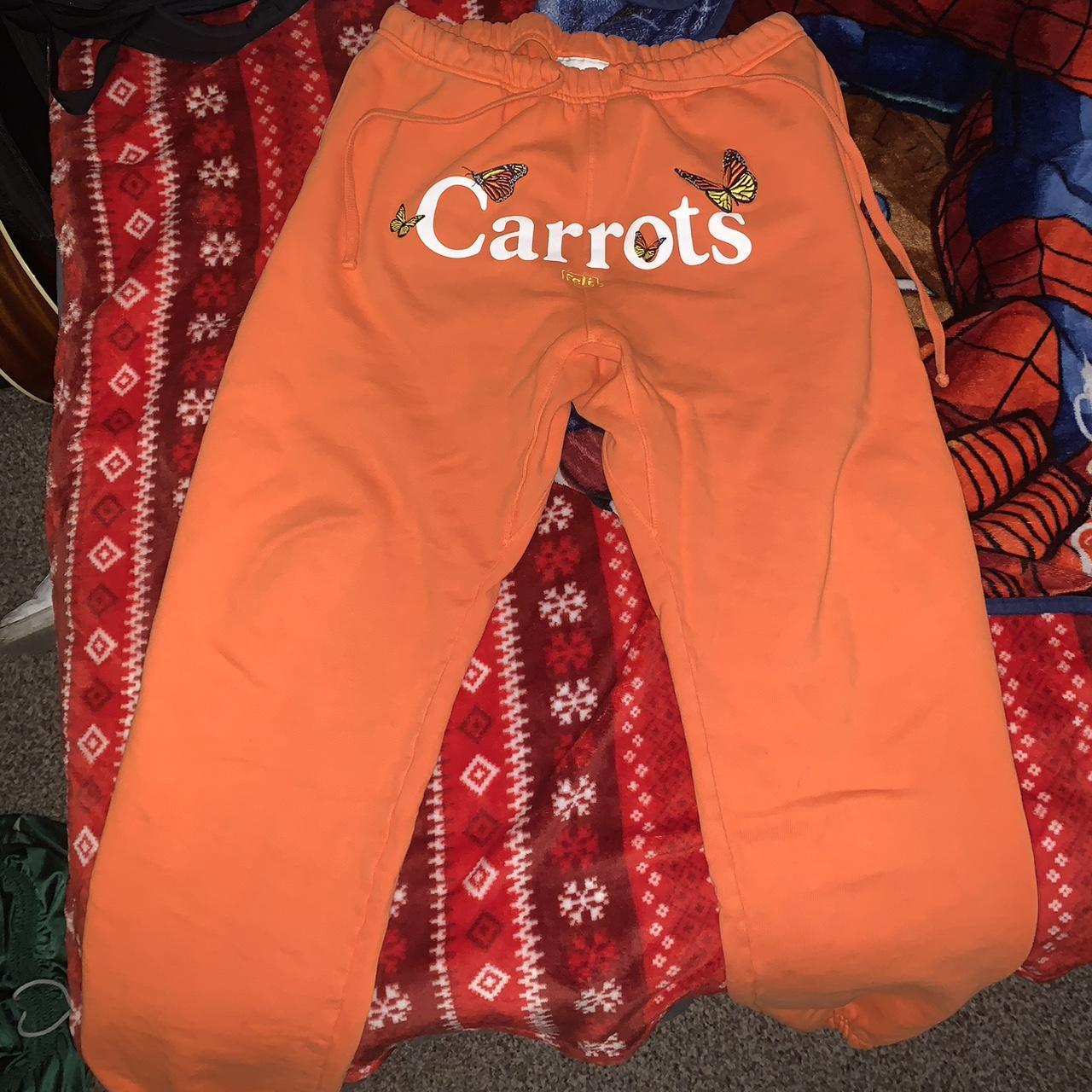 Carrots by Anwar Carrots Men's Orange and White Joggerstracksuits Depop
