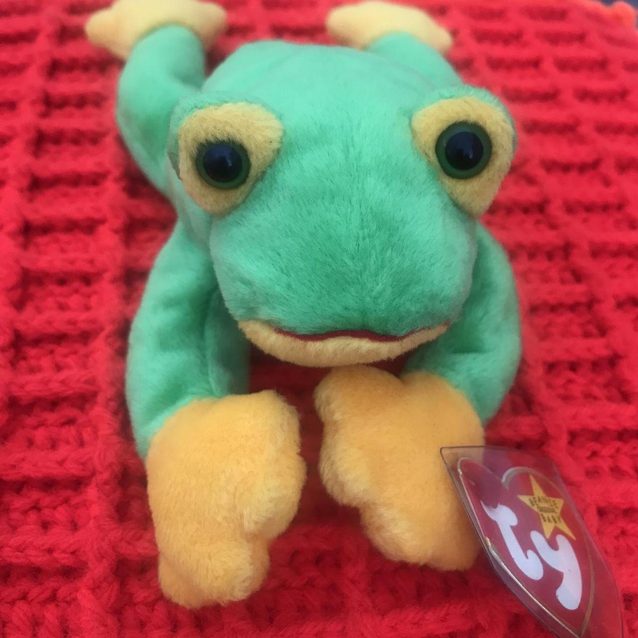 Ty Beanie Baby Smoochy The Frog ***Retired