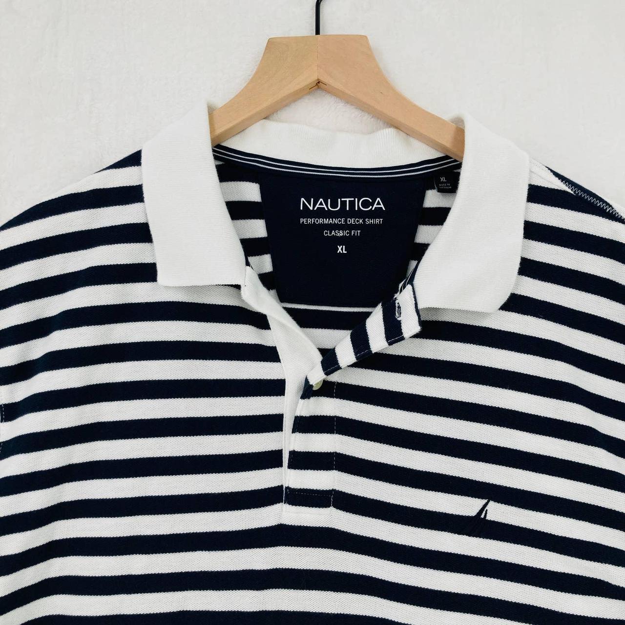 NAUTICA Men's Classic Fit Performance Deck Polo Shirt (L)