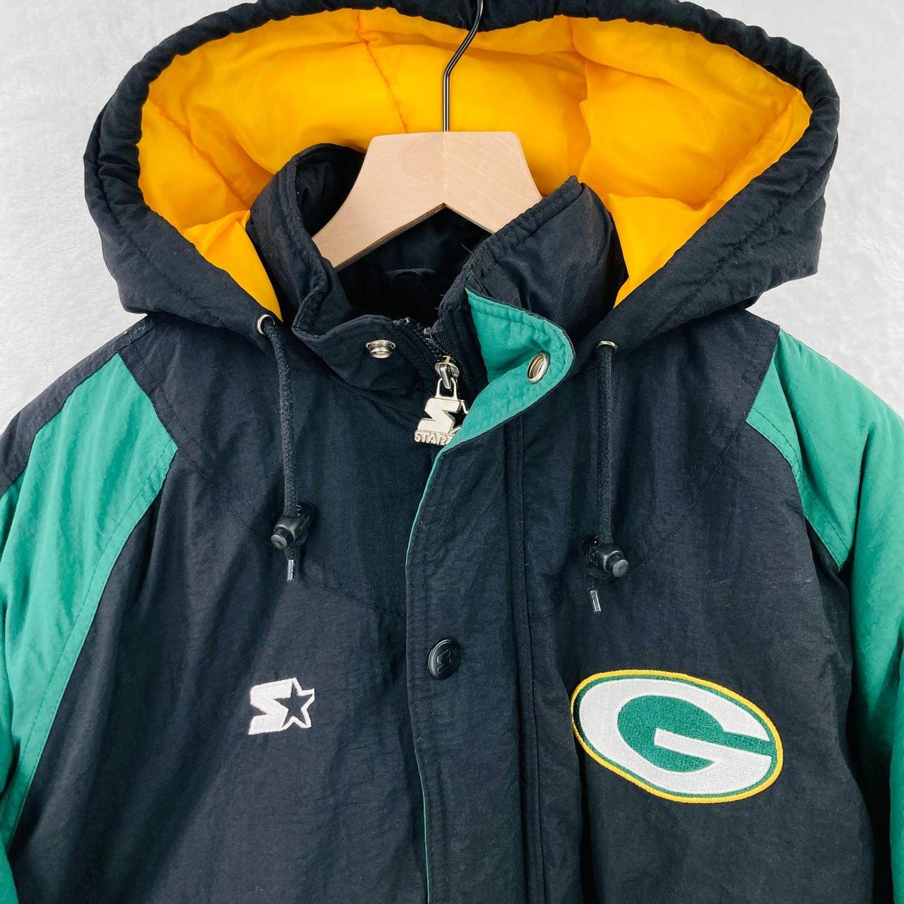 Vintage Green-bay Packers Winter Jacket, Men's - Depop