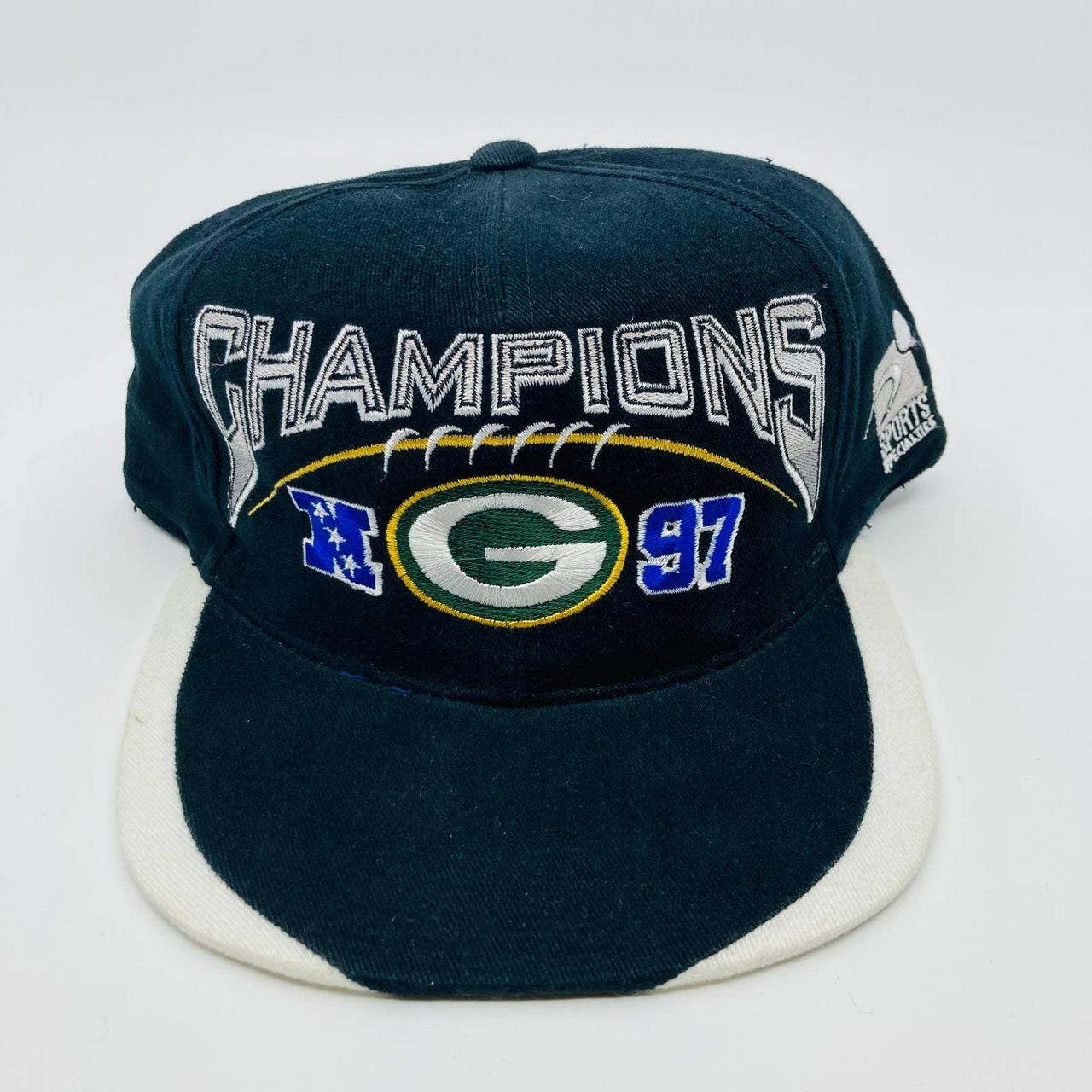 1996 Green Bay Packers NFC Champions Hat - Depop