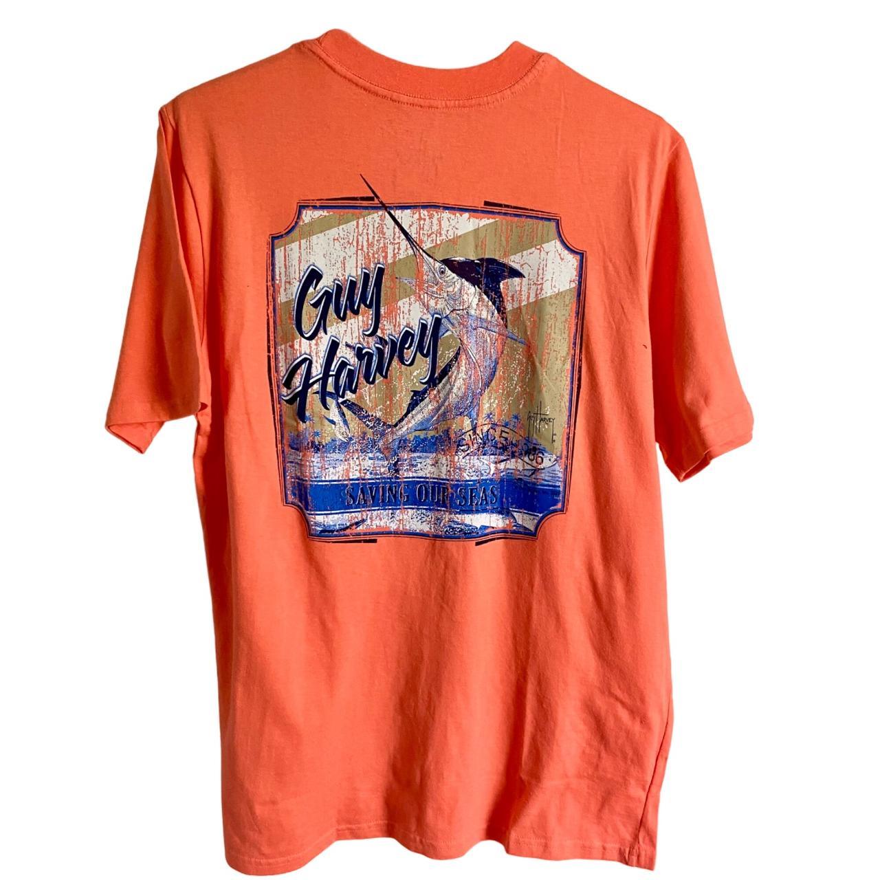 Guy Harvey Men's Short Sleeve 100% Cotton Pocket Tee Shirt 