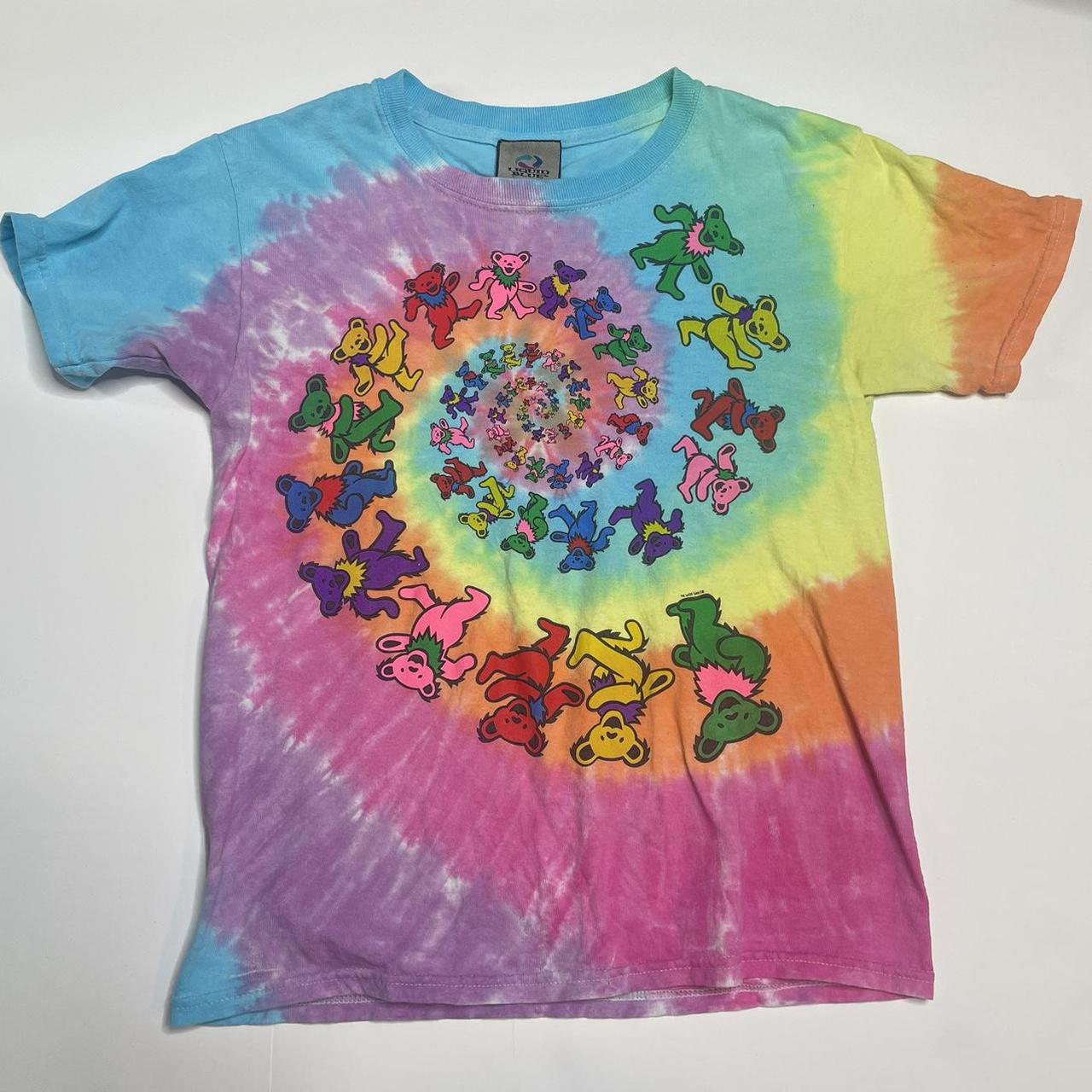 Grateful Dead Spiral Trippy Bears Tie Dye T-shirt - Old School Tees