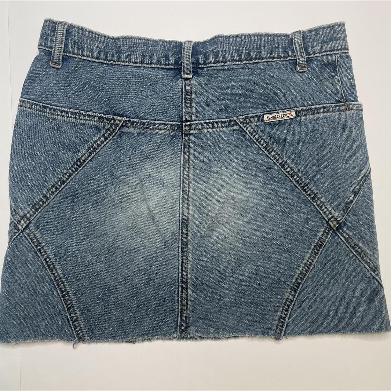 Vintage Mini Denim Skirt Brand: American Eagle... - Depop